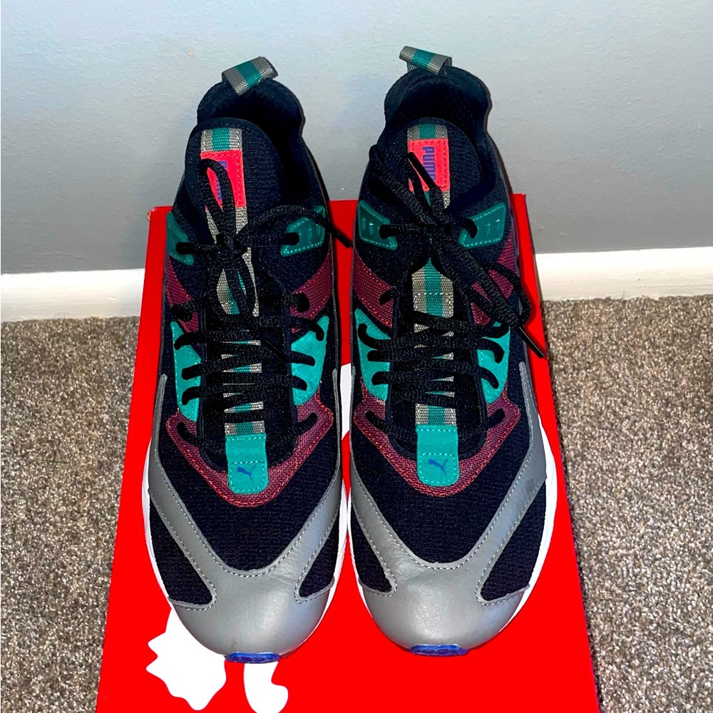 Puma LQDCELL Origin Black Cadmium Green size 10